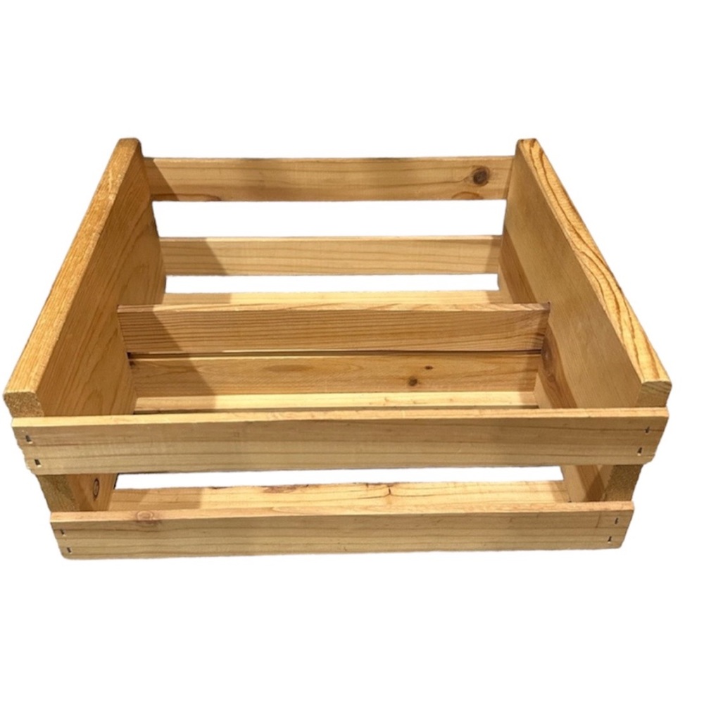 Wooden Crate Decor, Shelf, Bin With Divider